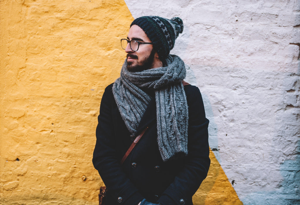 How to rock the suit scarf combination this winter