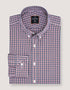 Easy Care Casual Check Shirt - Navy