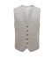 Skopes Charlie Suit Waistcoat For Men in Stone Beige Check, 36R-62R