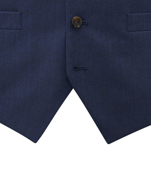 Skopes Caspian Suit Waistcoat For Men in Navy Blue, 34R-62R
