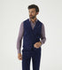 Skopes Atkinson Suit Waistcoat For Men in Navy Blue Corduroy, 34R to 62R