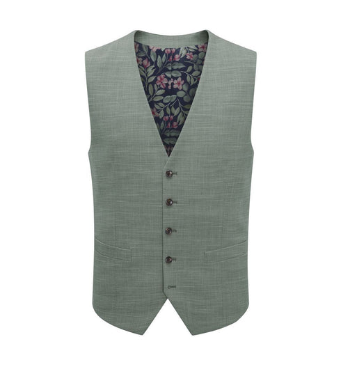 Skopes Elio Suit Waistcoat For Men in Sage Green, 34R-62R