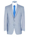 SCOTT Classic Fit Linen Blend Suit Jacket In Pale Blue Size 46 to 60