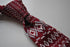 knitted red tie with christmas jumper design