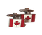 Canada flag, maple leaf design cufflinks
