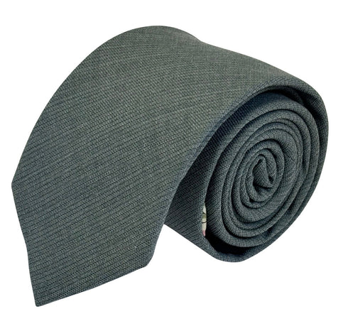 sage green linen tie