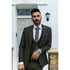 STZ71 - Men's 3 Piece Suit Wool Tweed Green Blue Brown Check 1920s Gatsby Formal Dress Suits