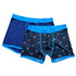 Bamboo Boxers 2 Pack - Navy Blue / Racehorses