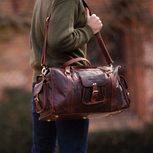 Stamford – Handmade Vintage Leather Travel Bag / Holdall