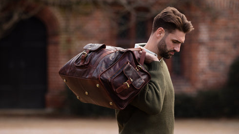 Stamford – Handmade Vintage Leather Travel Bag / Holdall