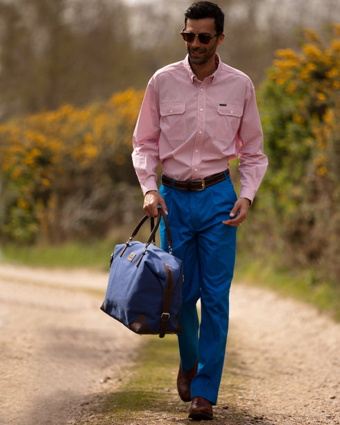 Grantham II - Handmade Canvas and Leather Travel Luggage / Holdall
