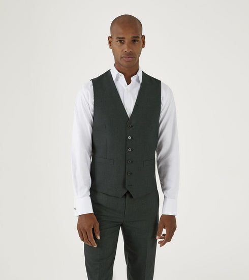 Skopes Harcourt Suit Waistcoat For Men's in Green, 34R to 58R