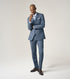 Skopes Anthony Suit Waistcoat For Men in Blue Check, 36R-62R