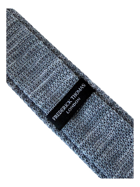 speckled grey skinny knitted tie