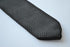 plain black knitted 8cm men's tie