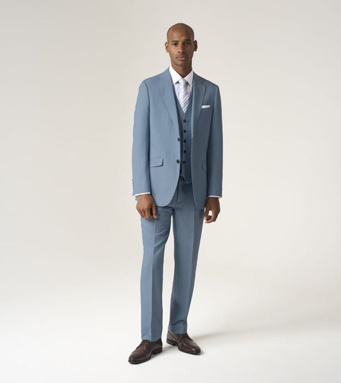 Skopes Beckett Suit Waistcoat For Men in Pale Blue, 34R-62R