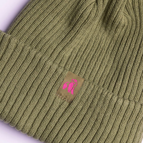Organic Cotton Beanie - Olive