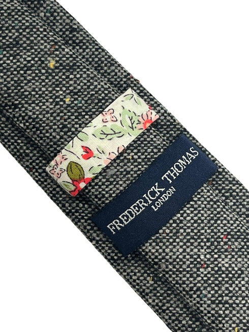 dark grey speckled tie