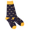 Navy Bumblebee Bamboo Socks