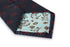 navy tie with octopus embroidered design