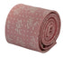 dusky floral pink cotton tie
