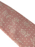 dusky floral pink cotton tie