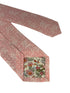 dusky floral pink cotton tie