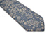 medium blue and white flower design 100% cotton tie