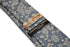 medium blue and white flower design 100% cotton tie
