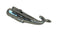whale design silver tie clip