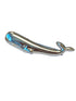 whale design silver tie clip