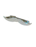 moustache design silver tie clip