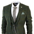 STZ71 - Men's 3 Piece Suit Wool Tweed Green Blue Brown Check 1920s Gatsby Formal Dress Suits