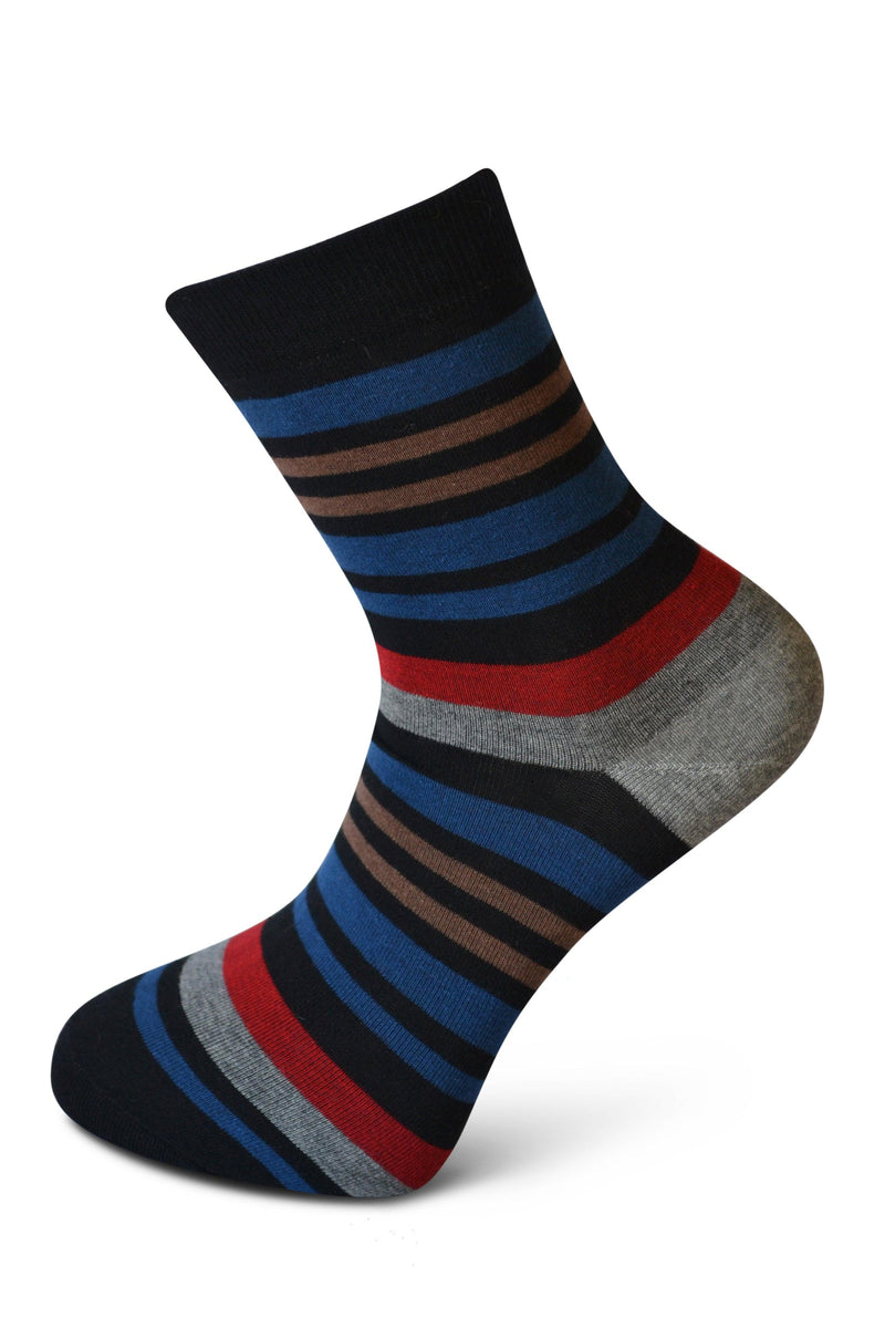 blue & black striped men's socks Frederick Thomas Handmade Mens Ties