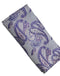 lilac purple paisley 100% silk pocket square