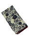 cream and navy floral 100% cotton pocket square