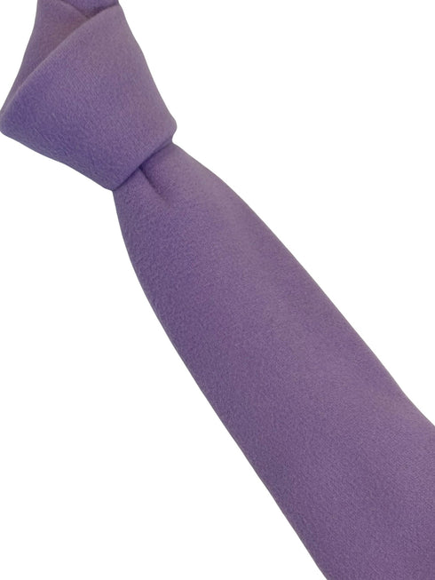 lilac purple slim wool tie