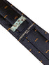 navy tie with embroidered canoe kayak design