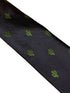 navy tie with embroidered cactus desert design