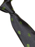 navy tie with embroidered cactus desert design