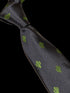 navy tie with embroidered cactus desert design