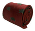 maroon burgundy dark red tie with green turtle marine design