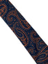 black & orange paisley 100% cotton tie
