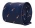 navy mens tie with gardening fork trowel quirky design