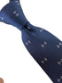 navy mens tie with weights gym barbell quirky design
