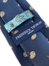 navy mens tie with artist palette painting quirky design