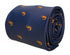 navy mens tie with prawn shellfish quirky design