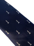 navy mens tie with chess piece quirky design