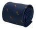 navy mens tie with chicken drumstick quirky design