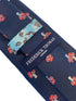 navy mens tie with toadstool design